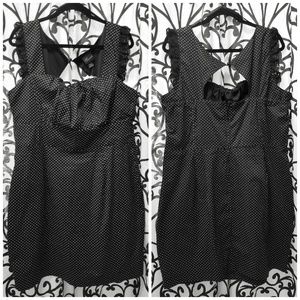 TORRID Plus Black White Polka Dot Lace Dress